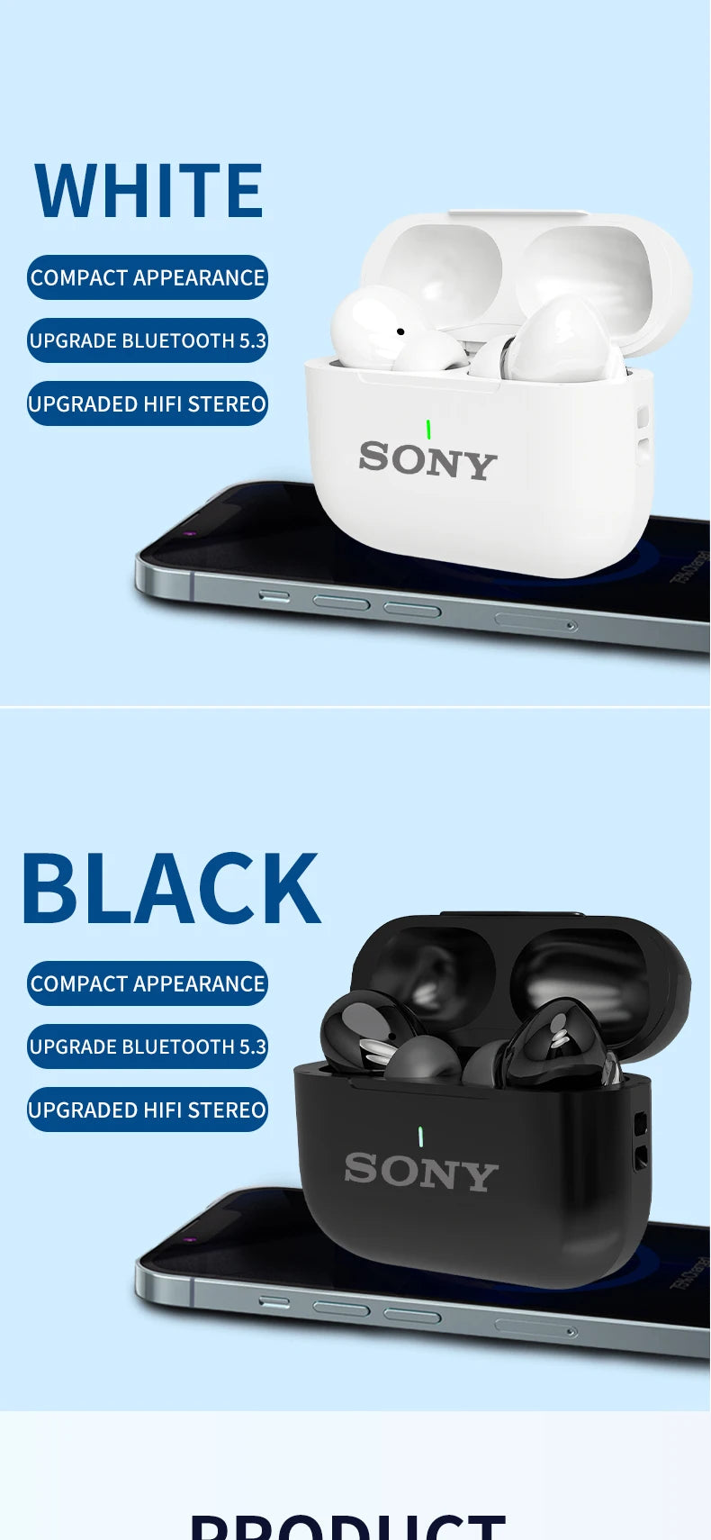SONY Bluetooth Headset In-Ear Wireless Sport TWS Earbuds For iOS Android