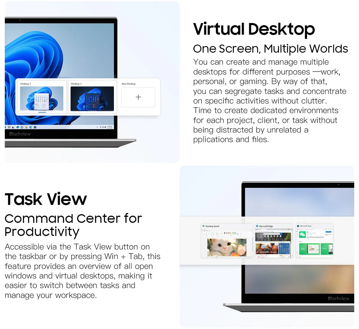 Blackview AceBook 8 Laptop 15.6" 12th Gen Intel Alder Lake N97