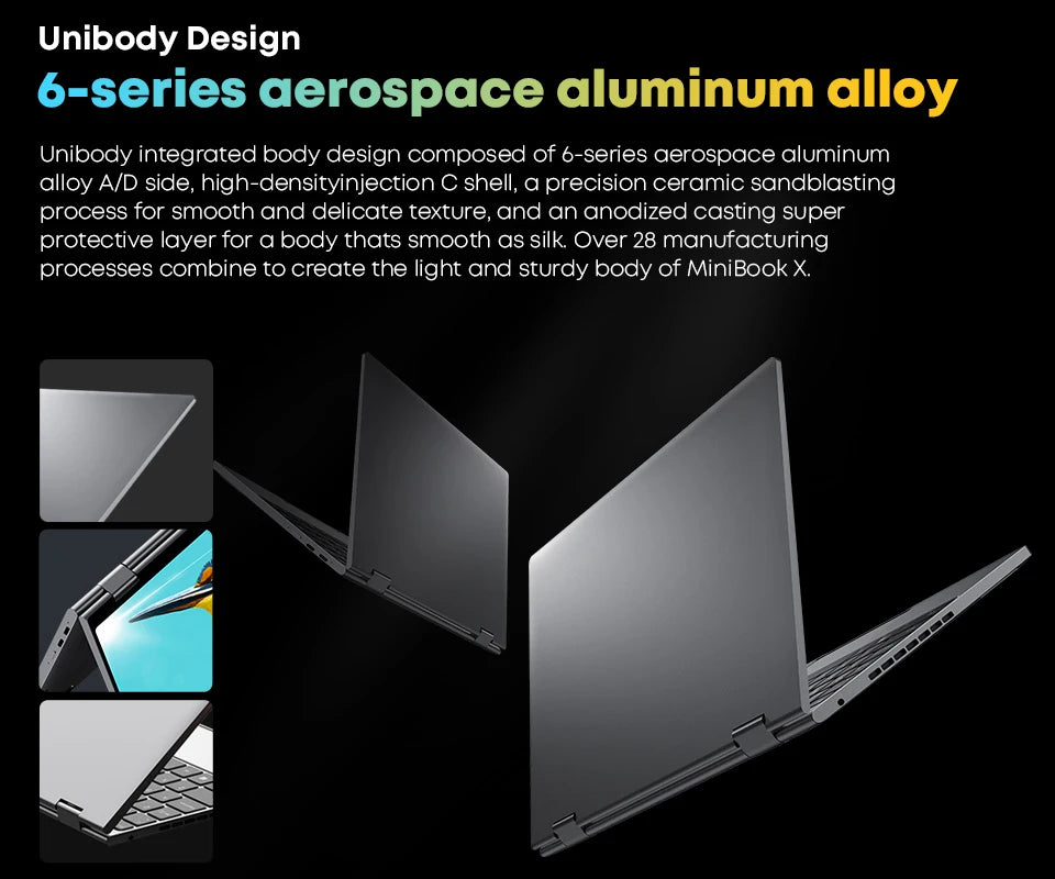 Chuwi 360° MiniBook X Laptop 2-in-1 Yoga Mode Intel N100 N5100 10.51 Inch