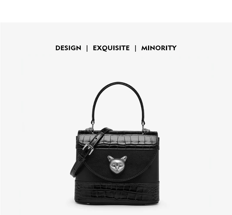 Sac à main Bafelli en cuir de crocodile pour femme