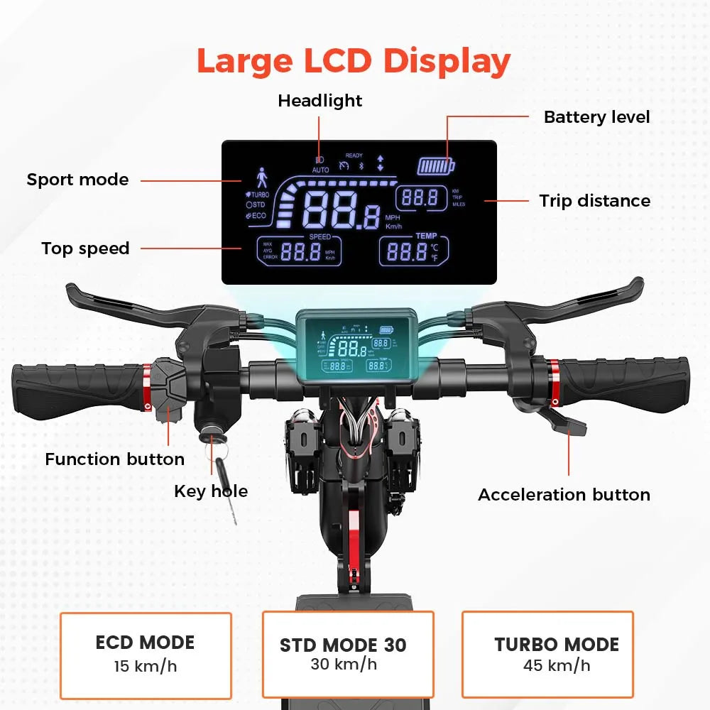 iScooter iX3 800 W Powerful Electric Kick Scooter 10 inch Tubeless 40 km/h For Adults