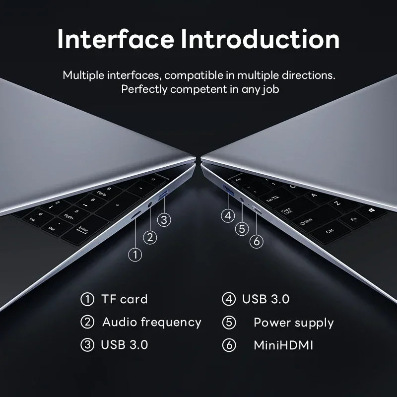 xiaman Celeron Windows 11 Fingerprint Laptop 15.6" For Business And Home Work
