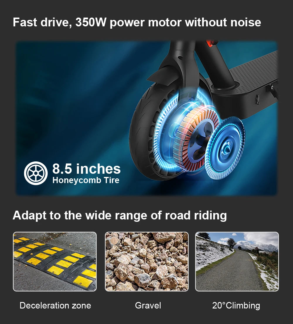 iScooter i9/i9 pro Fold-able 7.5Ah Electric Kick Scooter 350 W With APP