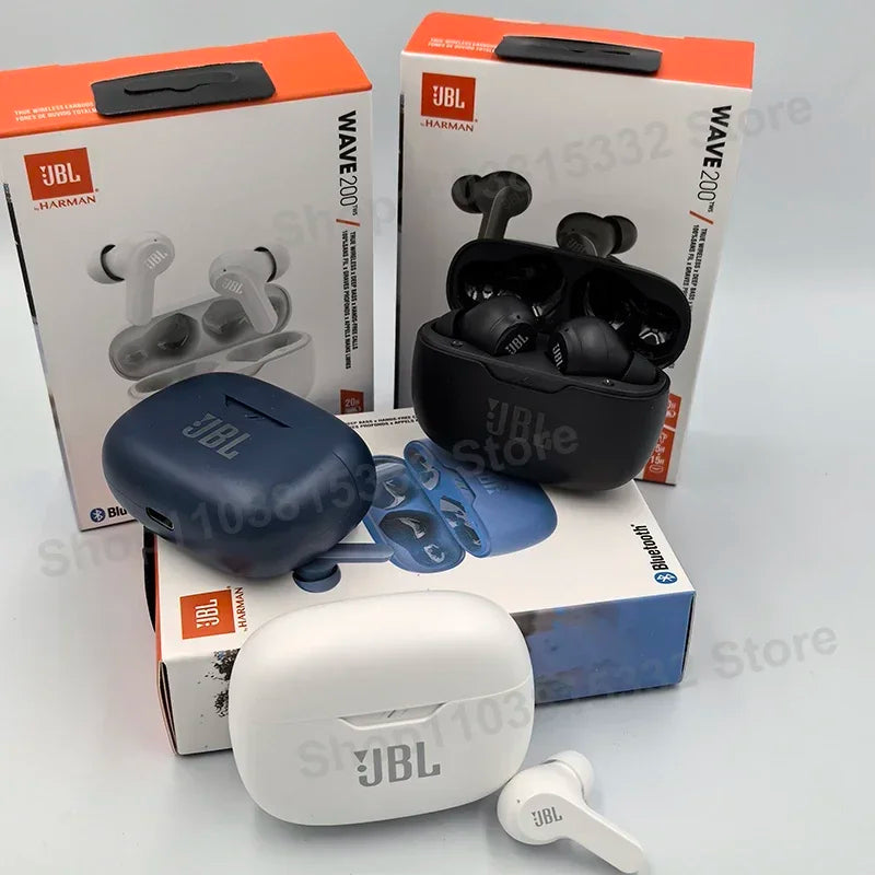Original JBL Wave 200 TWS Wireless Bluetooth 5.0 Earbuds With Mic