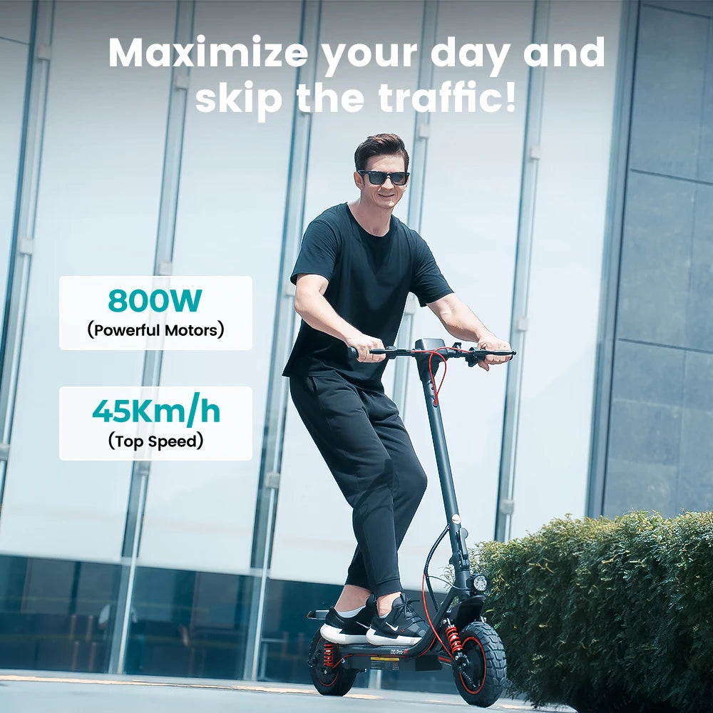 iScooter i10 Pro 800 W Max Range Powerful Electric Kick Scooter 60 km/h With USB