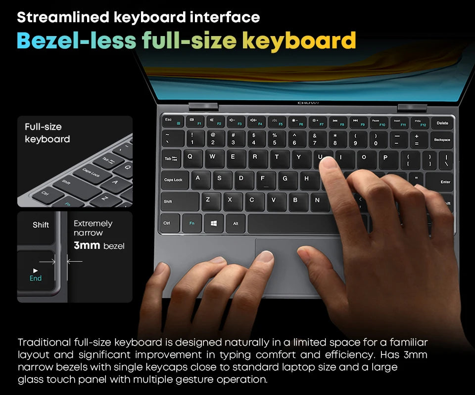 Chuwi 360° MiniBook X Laptop 2-in-1 Yoga Mode Intel N100 N5100 10.51 Inch