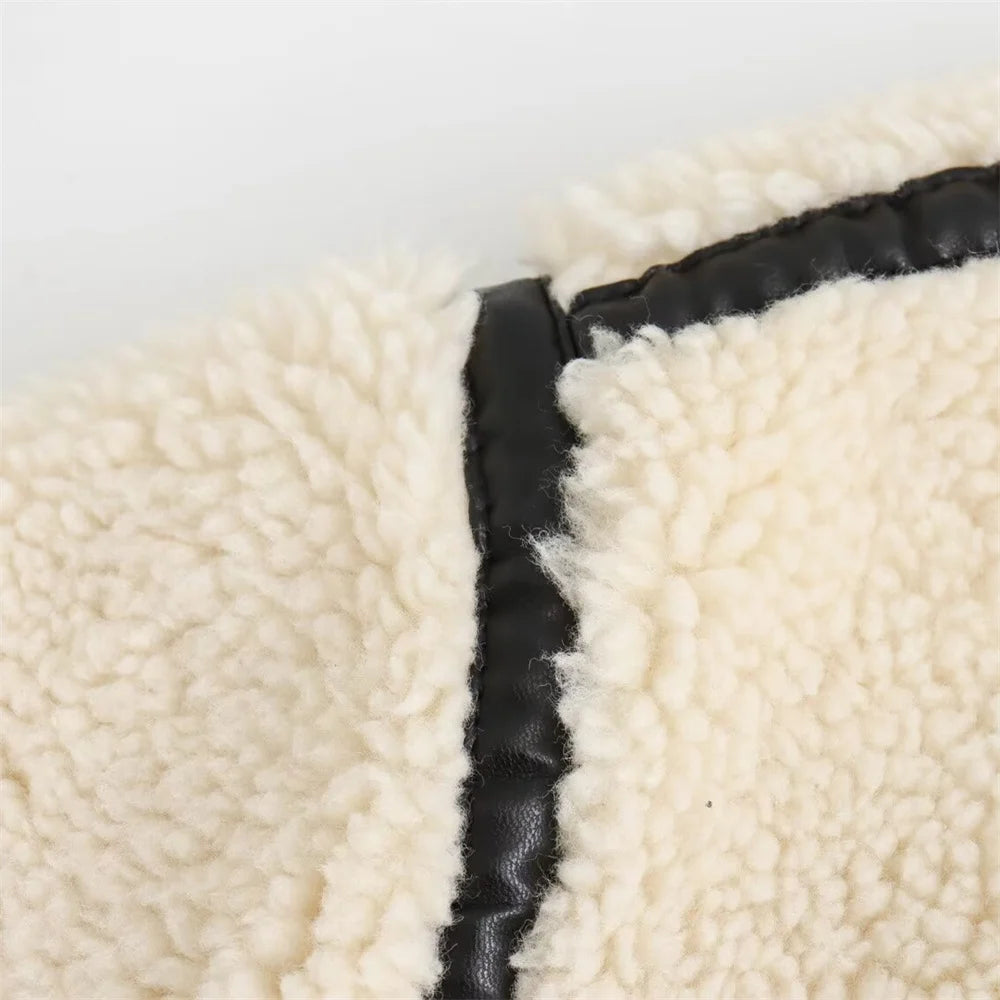 Rarf Female Spring Fashion Fur Integration Jacket And Coat