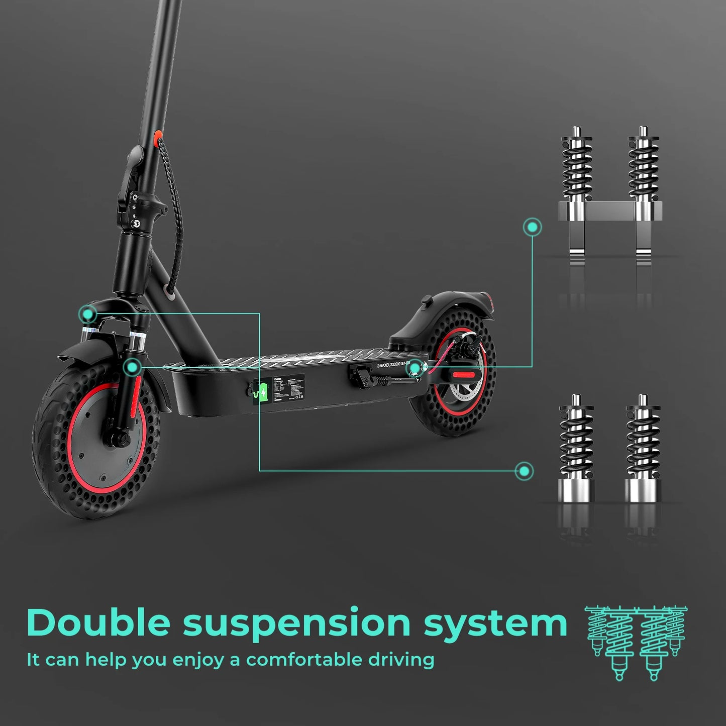 iScooter i9Max 500 W Fold-able Electric Kick Scooter 35km/h With App