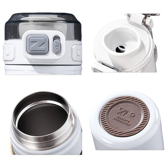 304 stainless steel travel flask with handle