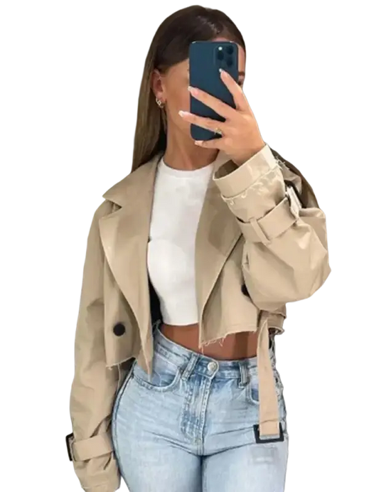 Traf Street-wear Long Sleeve Female Jacket laurichshop