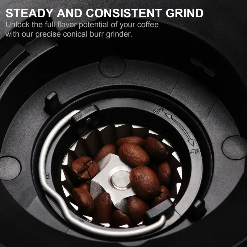 BioloMix Automatic Burr Mill Electric Coffee Grinder 30 Gears for Espresso