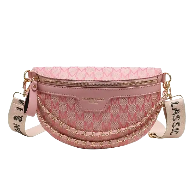 Thick Chain Women's Waist Bag Fanny Pack Fashion Shoulder Crossbody Chest Bags Female Belt Bag Crocodile Shoulder Bag - laurichshop