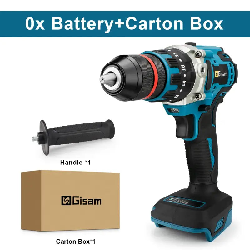 Brush-less Electric Impact Drill Ice Breaking Fishing Cordless Screwdriver - Battery set / CHINA