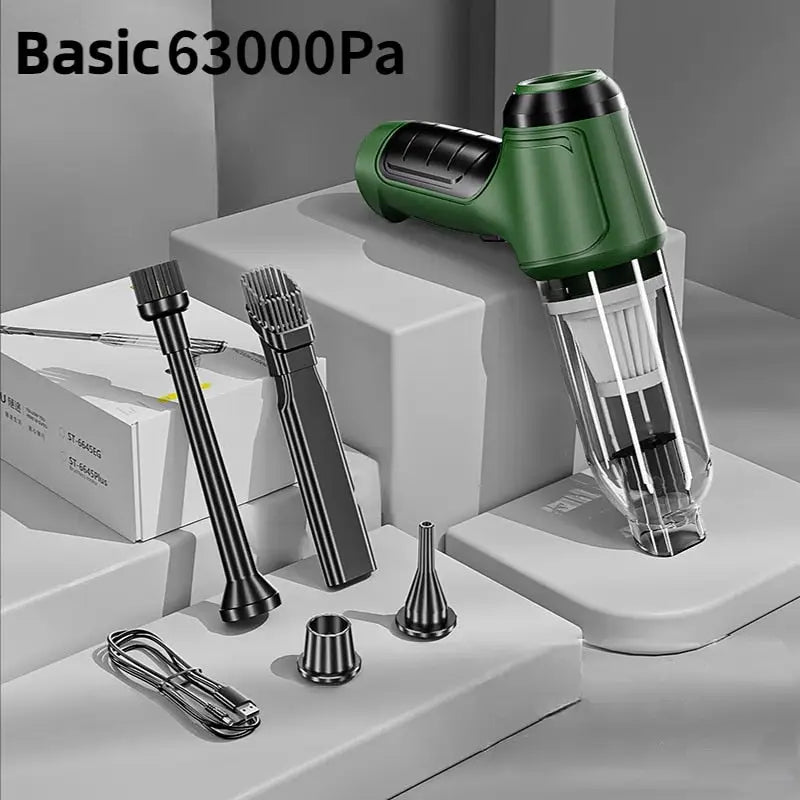 Car Wireless Vacuum Cleaner - Basic Green - vacuum