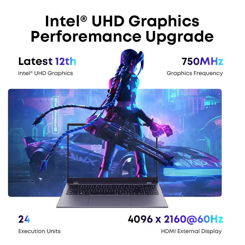 Chuwi GemiBook Plus Laptop 15.6’’ Intel N100 Graphics - Laptops