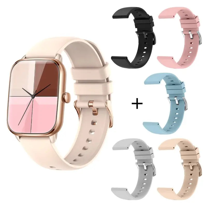 COLMI C61 Smartwatch 1.9 inch - Gold With 5 Strap