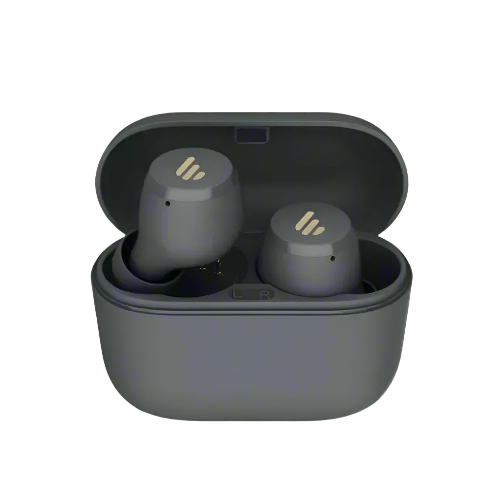 Edifier X3 Lite TWS True Wireless Earphone Bluetooth in charging case with gold accents