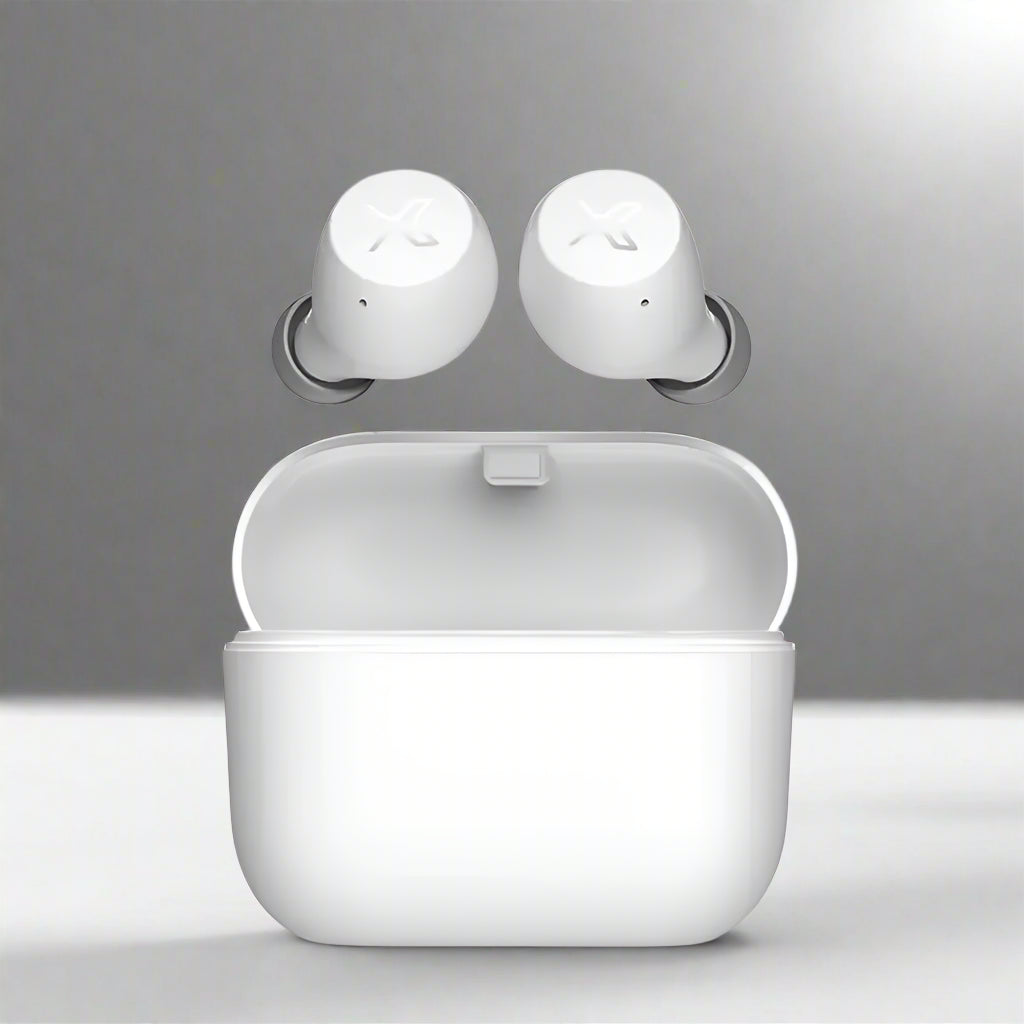 White Edifier X3 Lite TWS True Wireless Earphone with charging case displayed