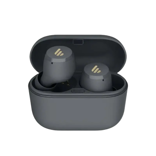 Edifier X3 Lite TWS True Wireless Earphone Bluetooth in charging case with gold accents