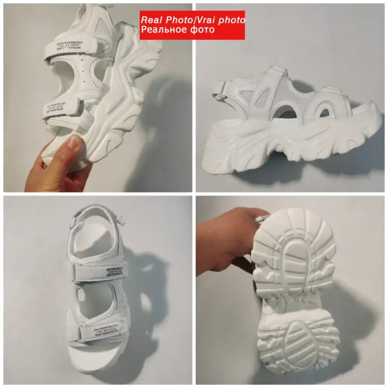 Fujin 8cm Women Sandals Platform Thick Sole Chunky Shoes