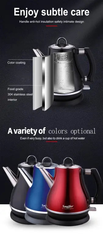 Heating Electric Boiling Tea Pot Sonifer