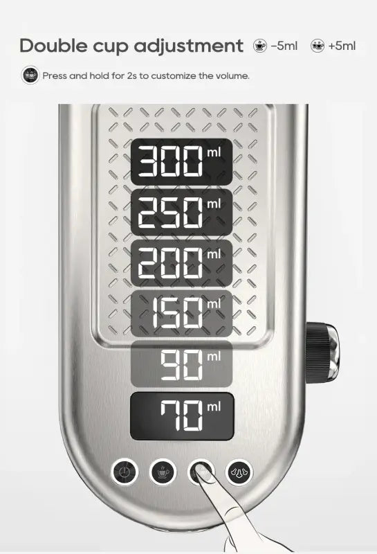 HiBREW 20 Bar Semi Automatic Espresso Coffee Machine Temperature Adjustable