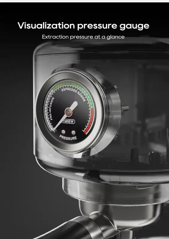 HiBREW 20 Bar Semi Automatic Espresso Coffee Machine Temperature Adjustable