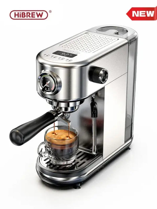 HiBREW 20 Bar Semi Automatic Espresso Coffee Machine Temperature Adjustable