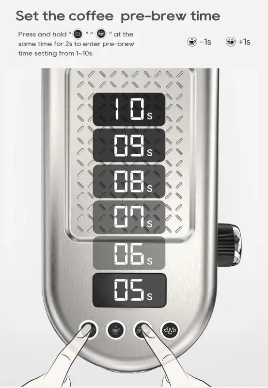 HiBREW 20 Bar Semi Automatic Espresso Coffee Machine Temperature Adjustable