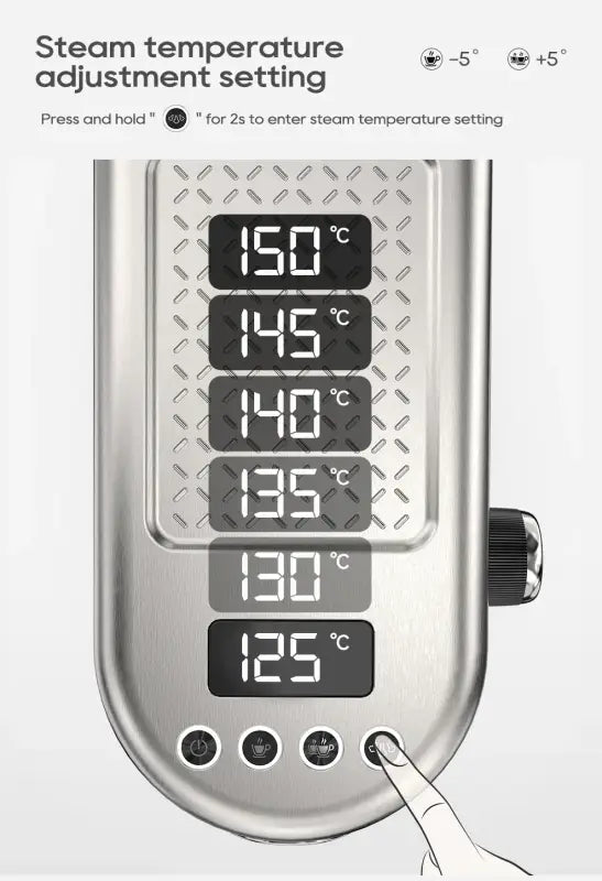 HiBREW 20 Bar Semi Automatic Espresso Coffee Machine Temperature Adjustable