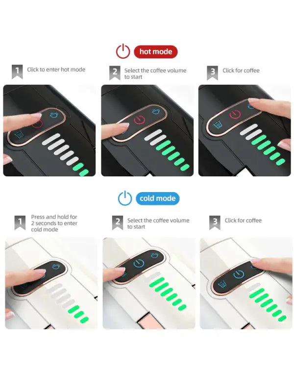 Hibrew 5 in 1 Multiple Capsule Coffee Machine Hot/Cold D G Cappuccino