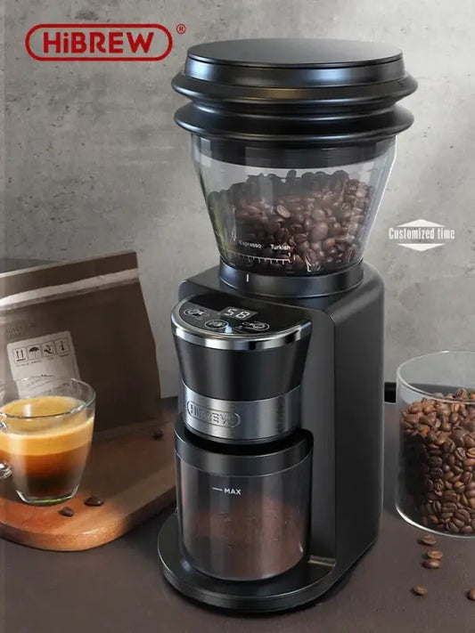 HiBREW Automatic Burr Mill Electric Coffee Grinder with 31 Gears for Espresso