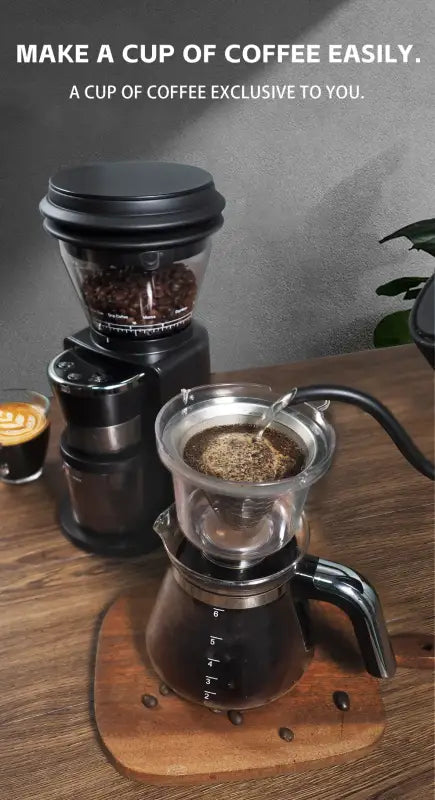 HiBREW Automatic Burr Mill Electric Coffee Grinder with 31 Gears for Espresso