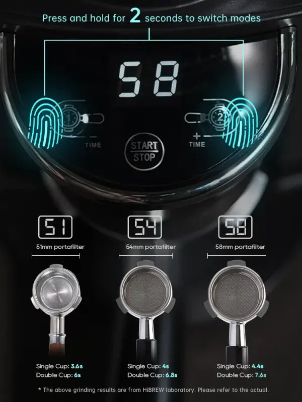 HiBREW Automatic Burr Mill Electric Coffee Grinder with 31 Gears for Espresso