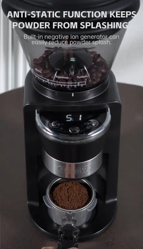 HiBREW Automatic Burr Mill Electric Coffee Grinder with 31 Gears for Espresso