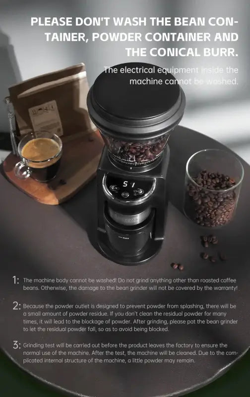 HiBREW Automatic Burr Mill Electric Coffee Grinder with 31 Gears for Espresso