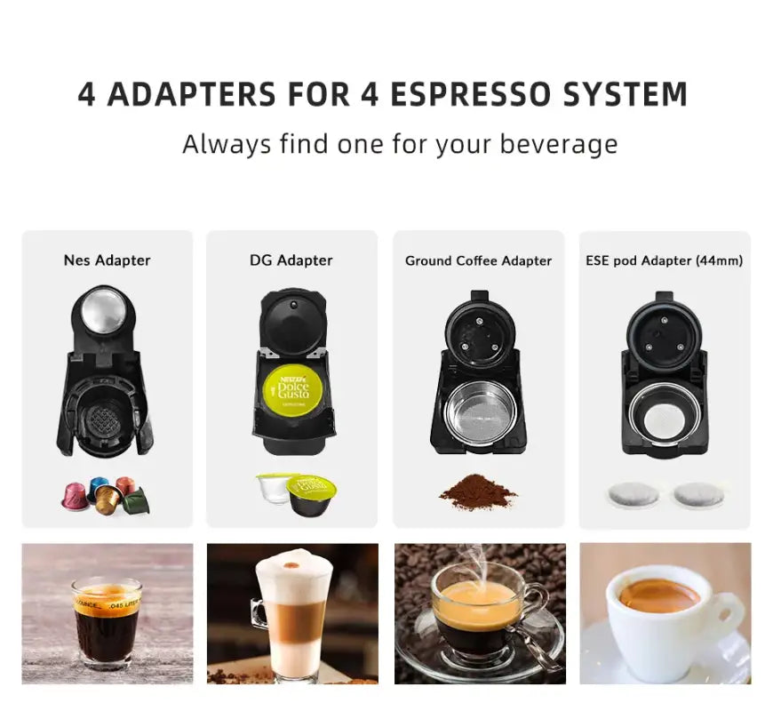 HiBREW Coffee Machine 4 in 1 Multiple Capsule Espresso