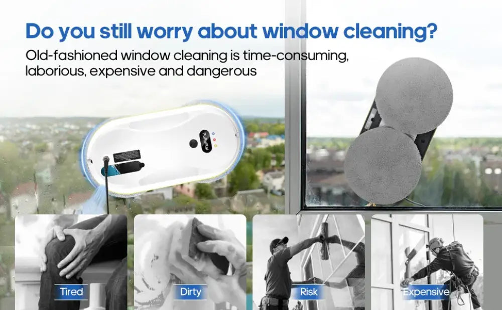 Household electric window automatic water spray cleaning robot