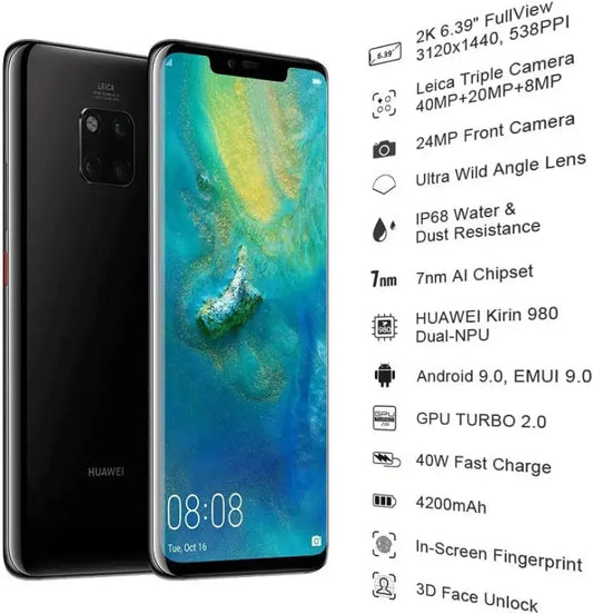 HUAWEI Mate 20 Pro Smartphone Global Version 6.39 inch 40MP Camera Google Play NFC