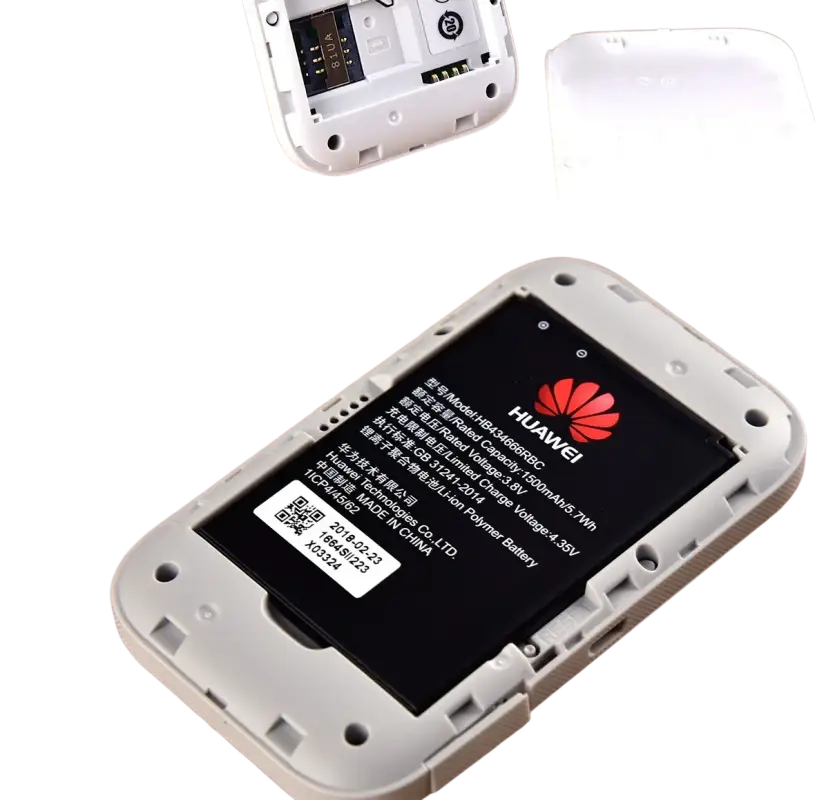 Huawei battery with red logo on white background for 150 Mbps Wi-Fi router