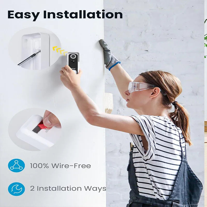 wireless ieGeek video doorbell with indoor chime