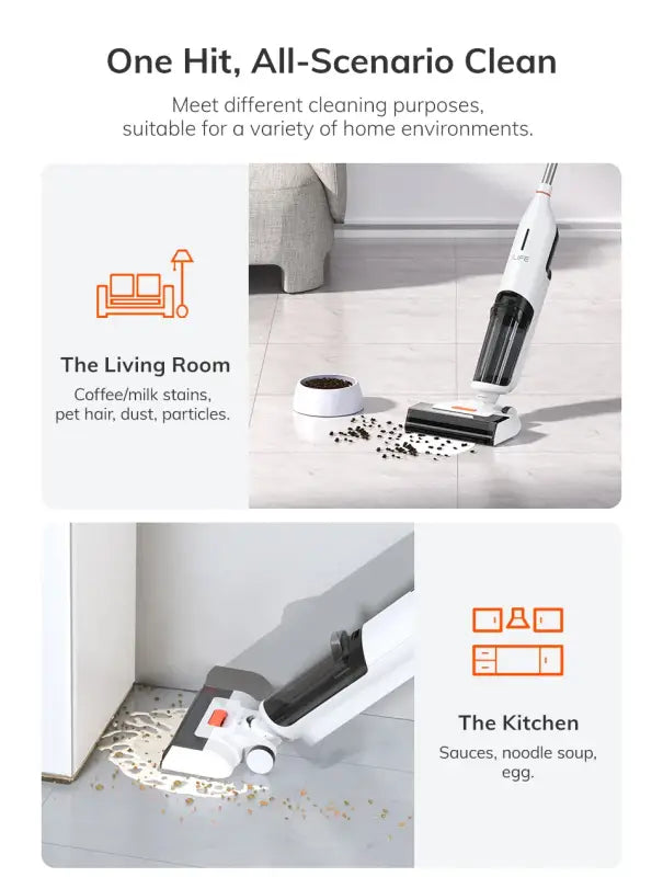 ILIFE W90 Cordless Wireless Wet Dry Smart Mop Washing