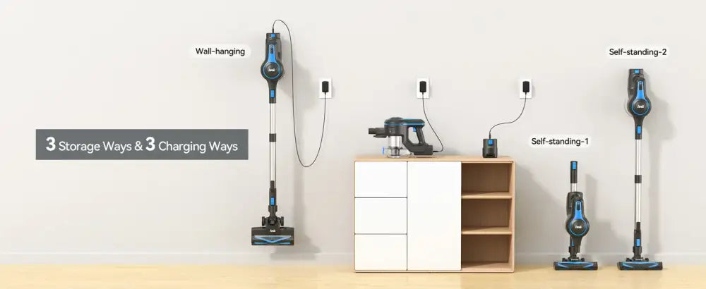 INSE Cordless Vacuum Cleaner 20Kpa Lightweight Stick with 2200mAh Battery