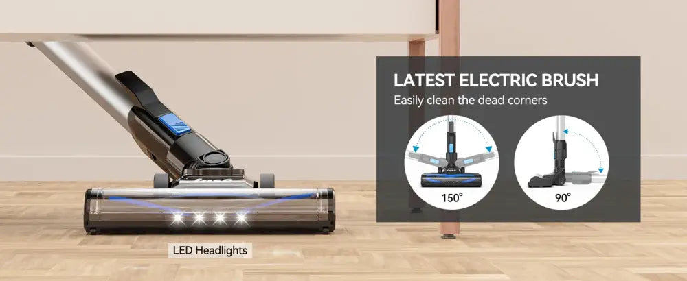 INSE Cordless Vacuum Cleaner 20Kpa Lightweight Stick with 2200mAh Battery