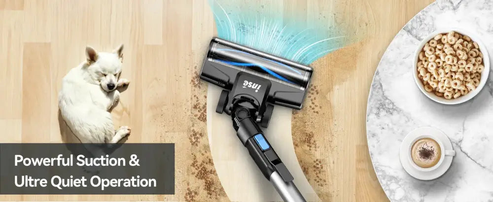 INSE Cordless Vacuum Cleaner 20Kpa Lightweight Stick with 2200mAh Battery