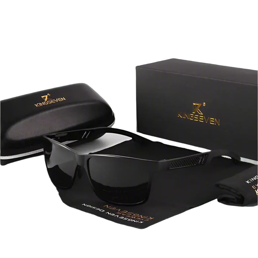 Kingseven Aluminum Square Frame Men/Women Polarized Sunglasses