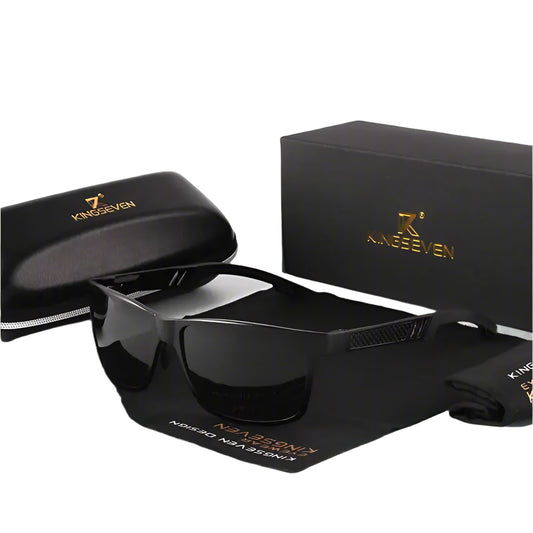 Kingseven Aluminum Square Frame Men/Women Polarized Sunglasses