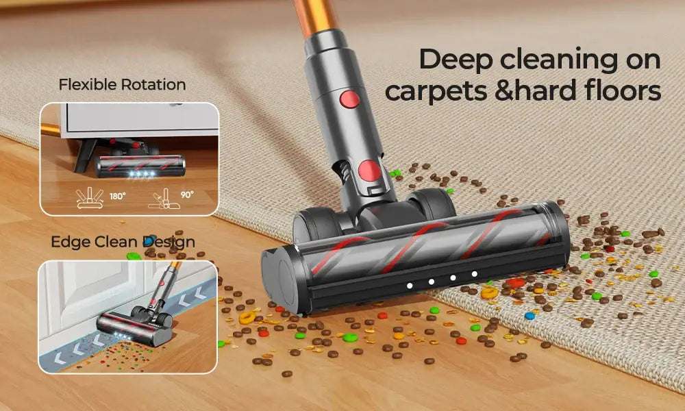 Laresar V7 500W 50KPA Suction Power Cordless Vacuum Cleaner - EU PLUG / Poland