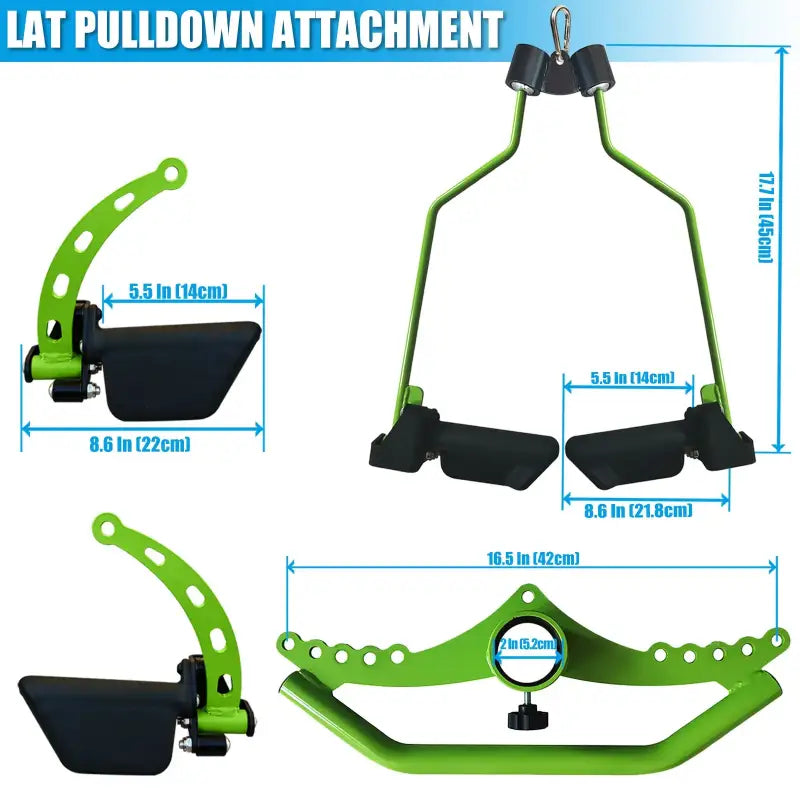 LAT Pull Down T/V Bars Cable Machine Attachment Back Strength