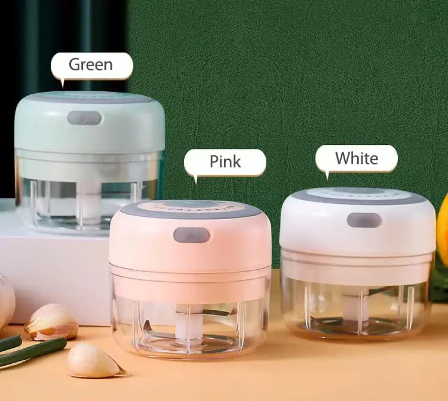Mini Electric Garlic Grinder Chili Vegetable Chopper 100/250 ML